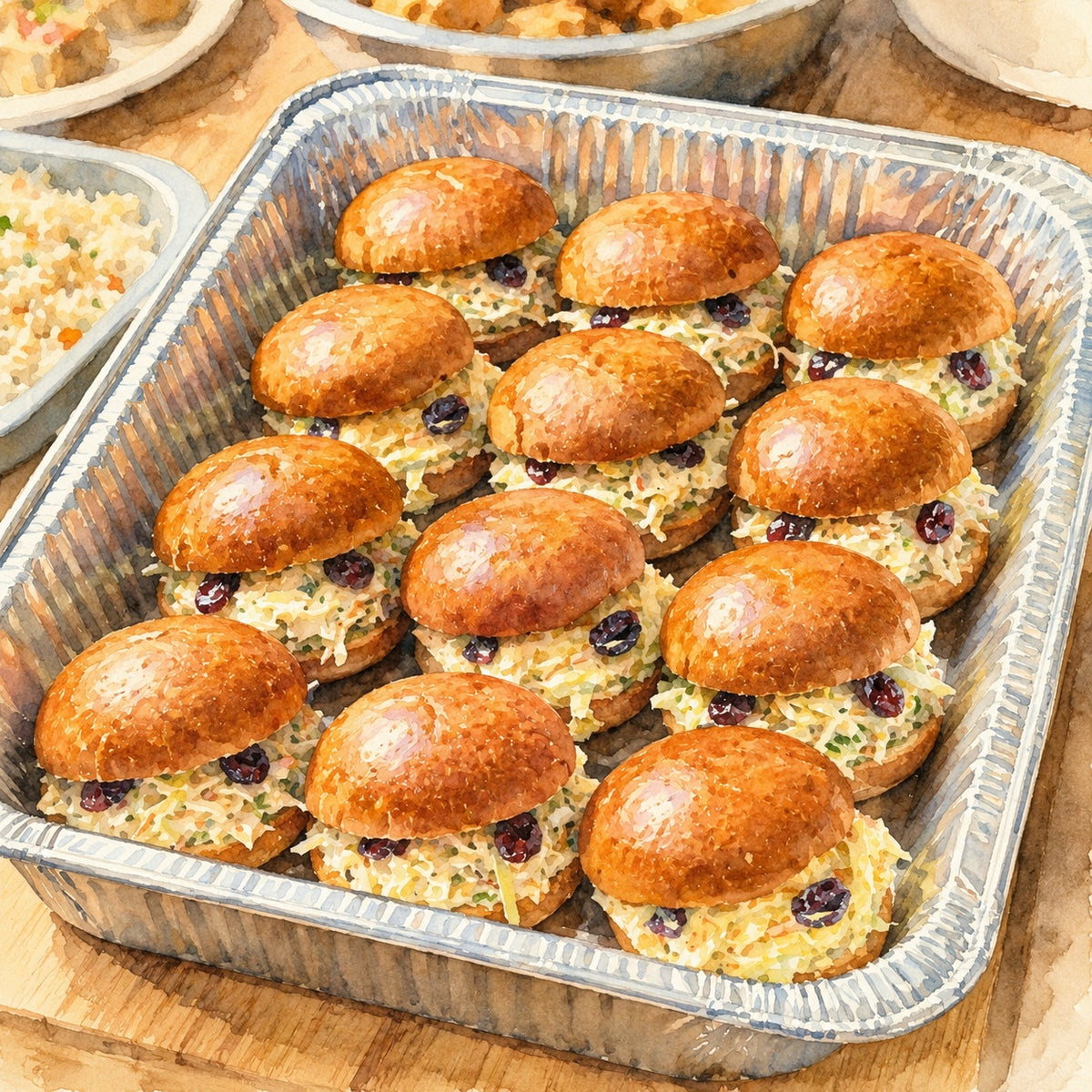 Catering-Apple Chicken Sliders 12 pcs