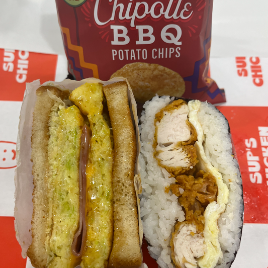 Egg Toast & Kimbap Combo